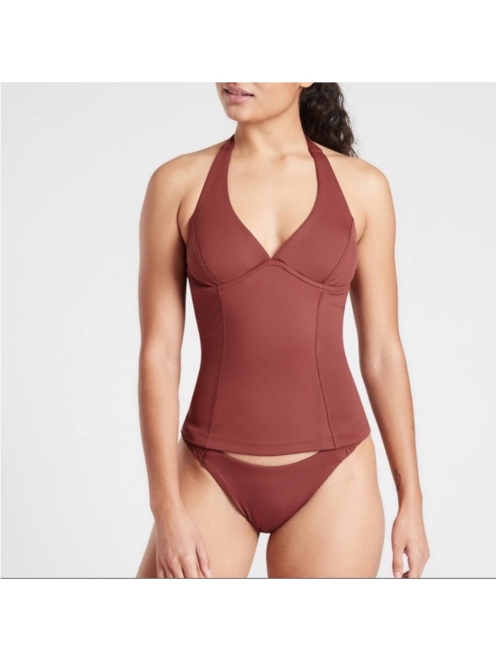 Athleta Sculpted Halter Tankini Top